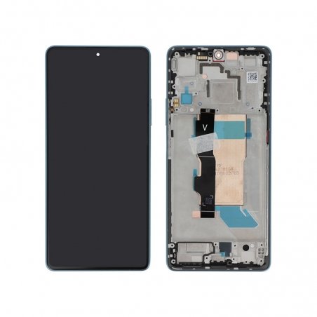 Bloc écran d\'origine avec châssis pour Poco F5 5G Bleu photo 2