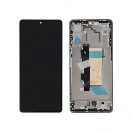 Bloc écran d\'origine avec châssis pour Poco F5 5G Blanc photo 2