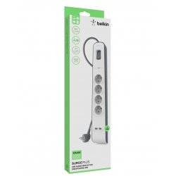 Multiprise BELKIN 4 prises avec 2 USB, protection contre les surtensions photo 4