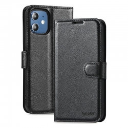 Housse à clapet pour Samsung Galaxy A55 5G noir avec porte carte intégré_photo1