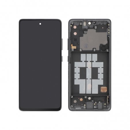Ecran complet reconditionné avec châssis pour Galaxy A51 5G - Noir photo 1b