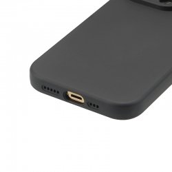 Coque silicone MagSafe Noire pour iPhone 15 photo 4