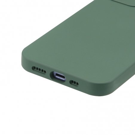 Coque silicone Verte pour iPhone SE 2022 photo 4