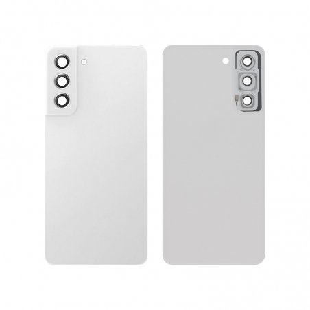 Vitre arrière compatible Blanche pour Samsung Galaxy S21 FE photo 1