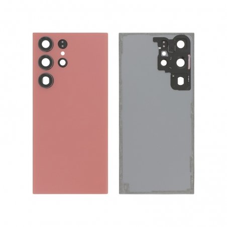 Vitre arrière compatible Rouge pour Samsung Galaxy S23 Ultra photo 1