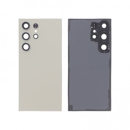 Vitre arrière compatible Titane Ambre pour Samsung Galaxy S24 Ultra photo 1
