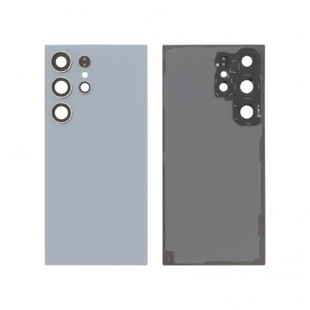Vitre arrière compatible Titane Bleu pour Samsung Galaxy S24 Ultra photo 1
