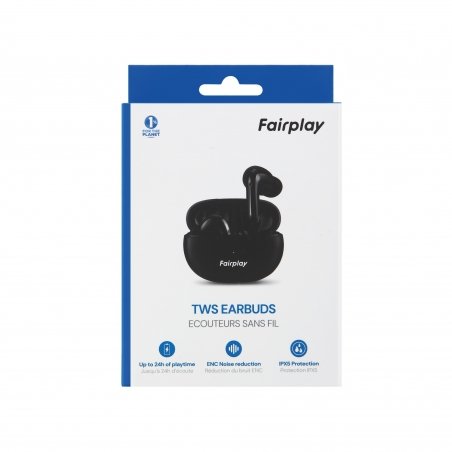 Ecouteurs TWS avec réduction de bruit + boitiers recharge  Brico-phone