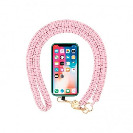 Tour de cou chaine 120cm Scoubidou Rose photo 2