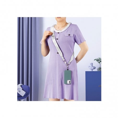 Tour de cou sangle Argent 120cm photo 5