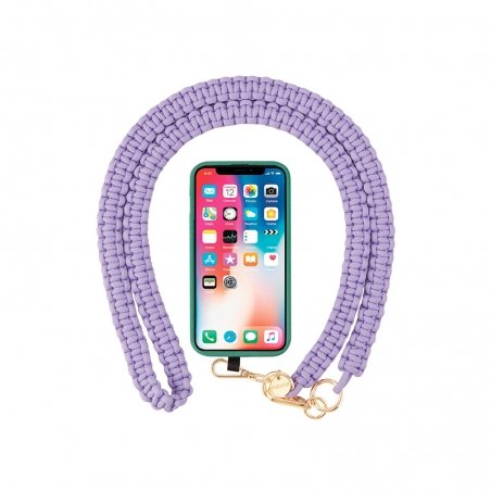 Tour de cou chaine 120cm Scoubidou Violet photo 2