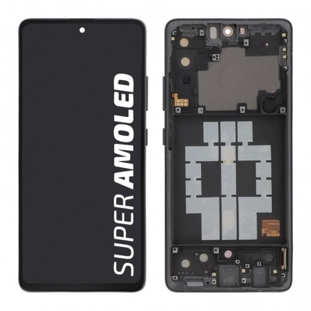 Ecran complet reconditionné avec châssis pour Galaxy A51 5G - Noir photo 1