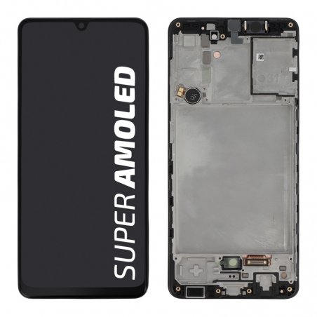 Bloc écran Super Amoled pré-monté sur châssis pour Samsung Galaxy A31