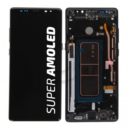 Bloc Ecran Amoled et vitre prémontés pour Samsung Galaxy Note 8 Noir Carbone - Compatible_photo1
