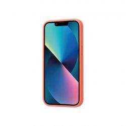 Housse silicone orange pour iPhone 16 Plus