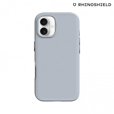 Coque RHINOSHIELD SolidSuit grise pour iPhone 16 Plus photo1