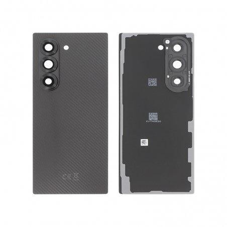 Vitre arrière Noire Carbone d\'origine Samsung pour Galaxy Z Fold6 photo 1