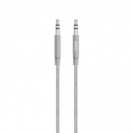 Câble Jack 3.5mm vers Jack 3.5mm Gris Metallic - BELKIN photo 1