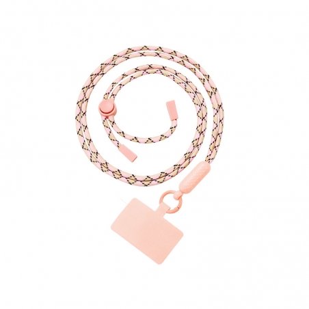 Tour de cou 120cm Rose et Marron réglable photo 1