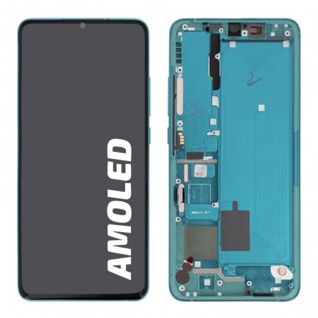 Bloc écran complet avec châssis compatible pour Xiaomi Mi Note 10 Vert photo 1