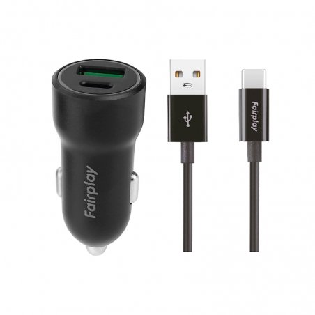 Pack chargeur voiture 20W avec câble USB-C photo 1