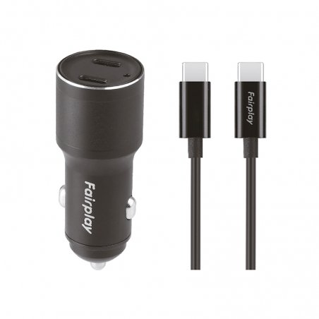 Pack chargeur voiture 60W avec câble USB-C photo 1