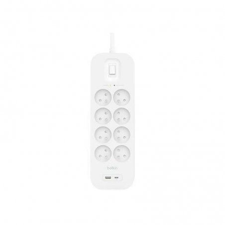 Multiprise parafoudre avec 8 prises et 1x USB-C et 1x USB-A Belkin photo 2
