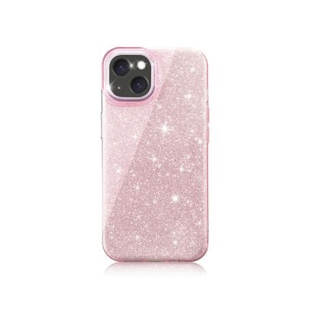 Coque strass Rose pour iPhone 16 Pro