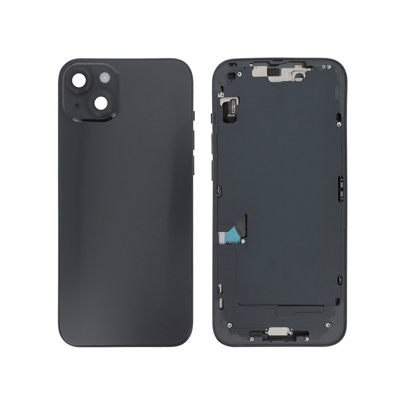 Châssis avec vitre arrière pour iPhone 14 Plus Minuit (Noir) photo 1