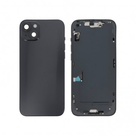 Châssis avec vitre arrière pour iPhone 14 Plus Minuit (Noir) photo 1