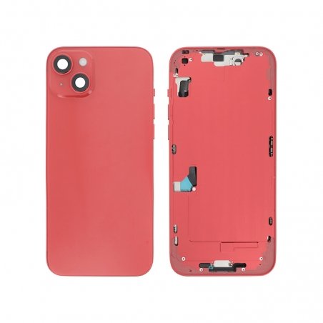 Châssis avec vitre arrière pour iPhone 14 Plus Rouge photo 1