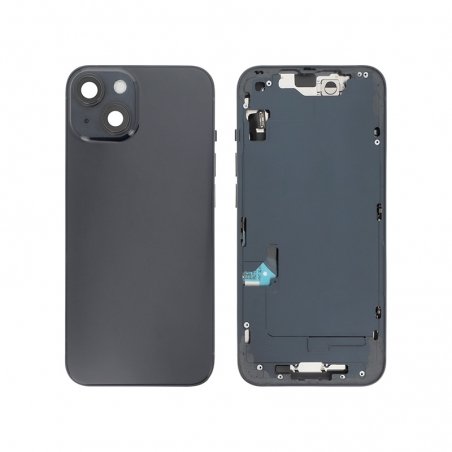 Châssis avec vitre arrière pour iPhone 14 Minuit (Noir) photo 1