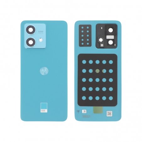Vitre arrière Bleue d\'origine Motorola pour Edge 40 Neo photo 1