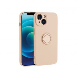 Coque avec anneau beige pour iPhone 16 Pro