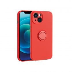 Coque avec anneau rouge pour iPhone 16 Pro