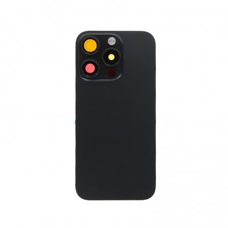 Vitre arrière noire complète pour iPhone 15 Pro photo 1