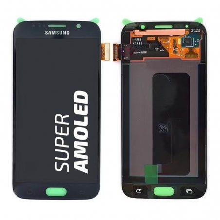 Ecran Amoled NOIR et vitre prémontés pour Samsung Galaxy S6 photo 1