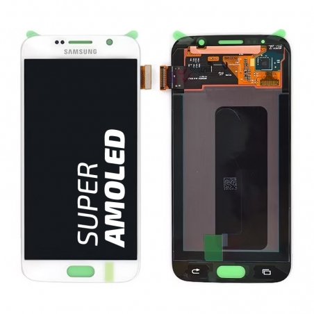 Ecran Amoled Blanc et vitre prémontés pour Samsung Galaxy S6 / S6 Dual SIM photo 1