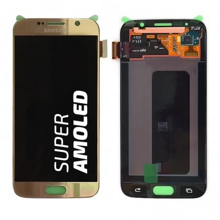 Ecran Amoled Or et vitre prémontés pour Samsung Galaxy S6 photo 2