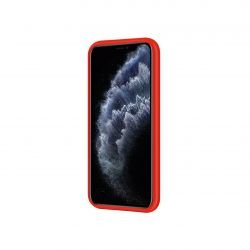 Housse silicone pour iPhone 16 Pro Max avec intérieur microfibres Rouge