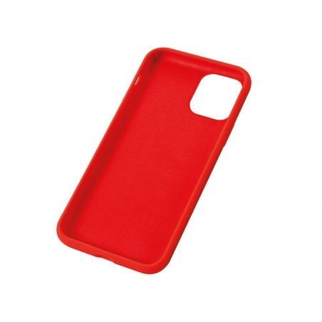 Housse silicone pour iPhone 16 Pro Max avec intérieur microfibres Rouge