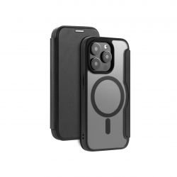 Housse portefeuille Magsafe Noire pour iPhone 16 Pro
