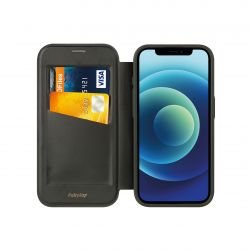 Housse portefeuille Magsafe Noire pour iPhone 16