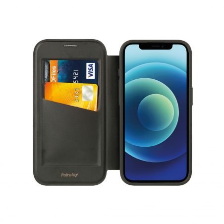 Housse portefeuille Magsafe Noire pour iPhone 15 Pro Pro