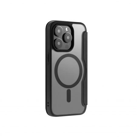 Housse portefeuille Magsafe Noire pour iPhone 16 Pro