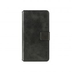 Housse portefeuille coque souple Noire universelle Taille L