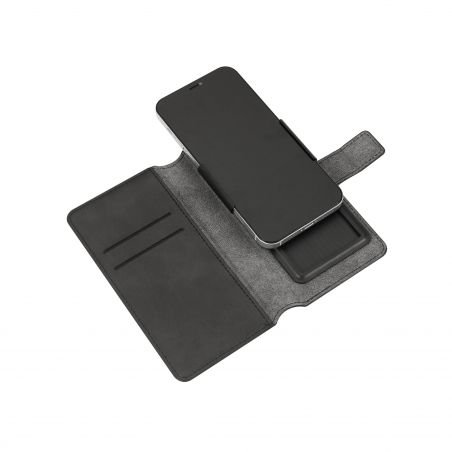 Housse portefeuille coque souple Noire universelle Taille XL