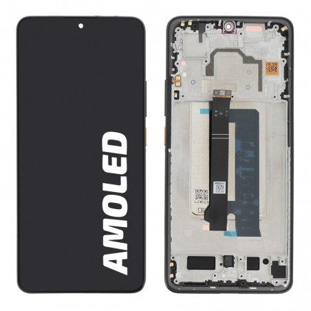 Écran Jaune avec châssis pour Poco X6 Pro photo 1