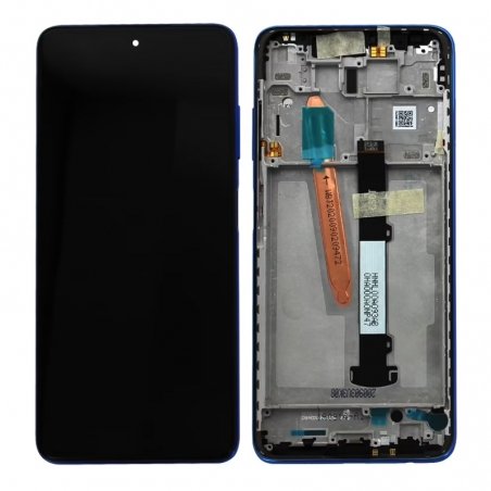 Bloc écran LCD et vitre pré-montés sur châssis pour Xiaomi Poco X3 Bleu photo 2