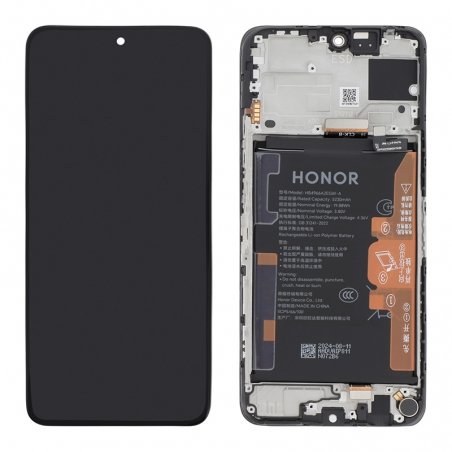 Ecran origine avec châssis noir + batterie prémonté pour Honor 90 smart photo 2